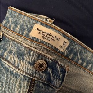 Abercrombie & Fitch Womens Blue Jeans Boy-friend Cut